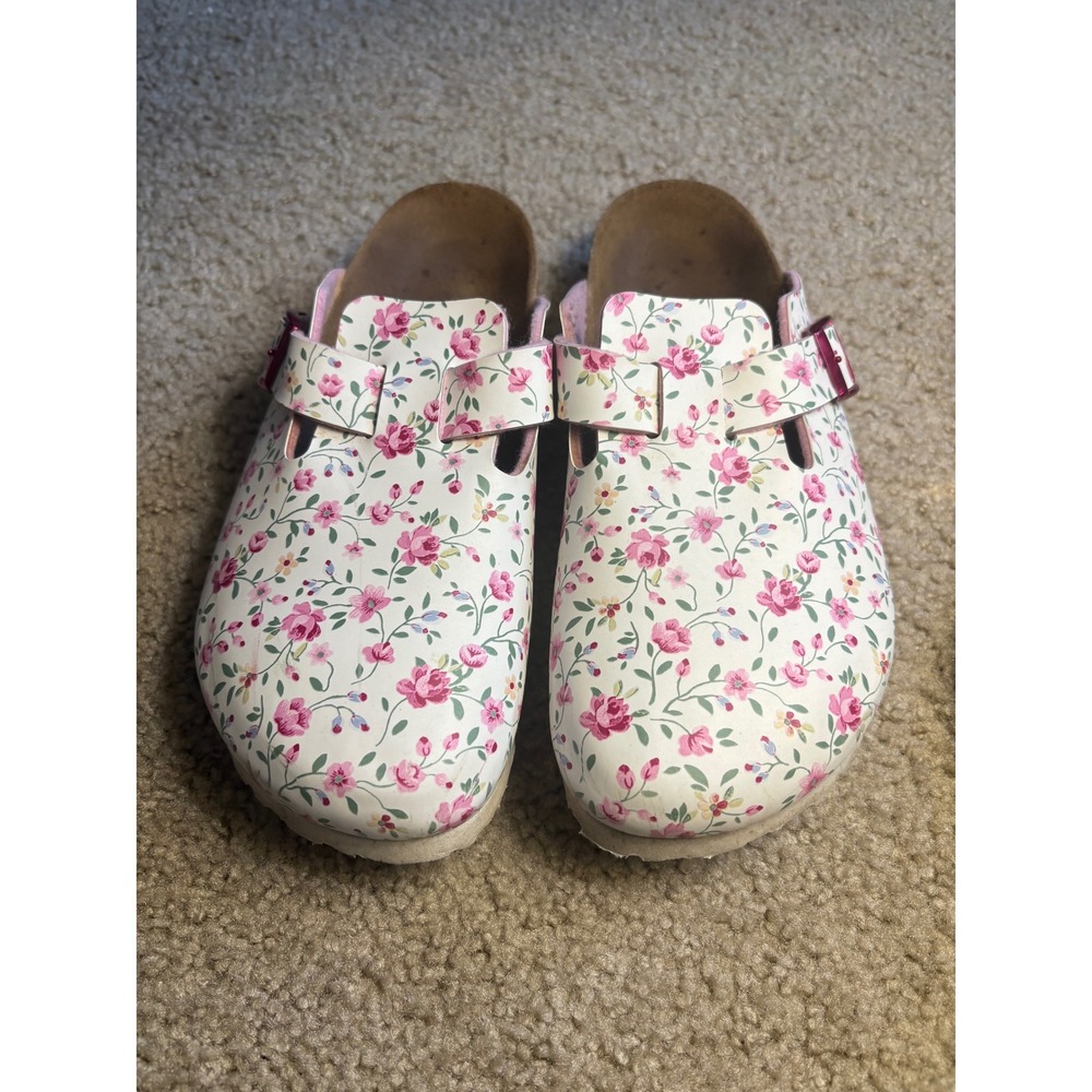 Papilio by Birkenstock Floral Boston Clog Size